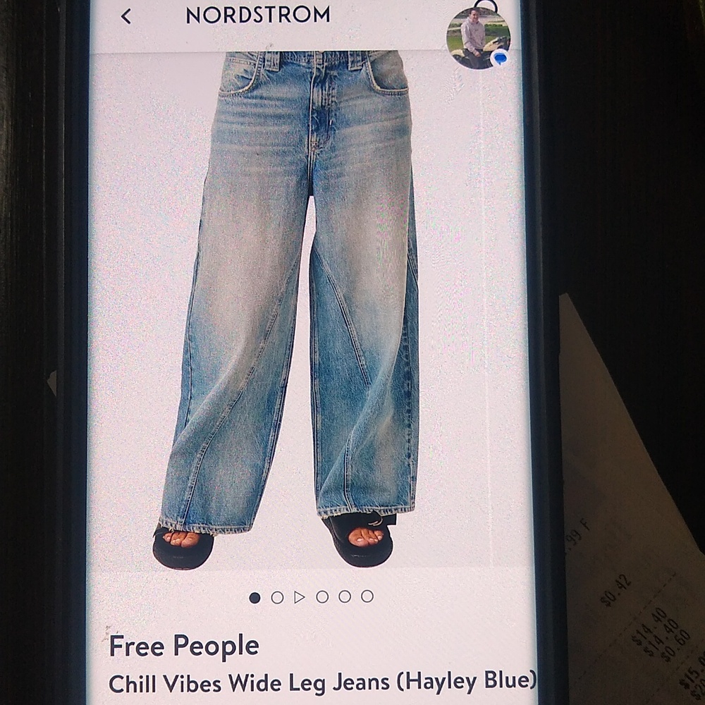 Free People Chill Vibes Wide Leg Jeans